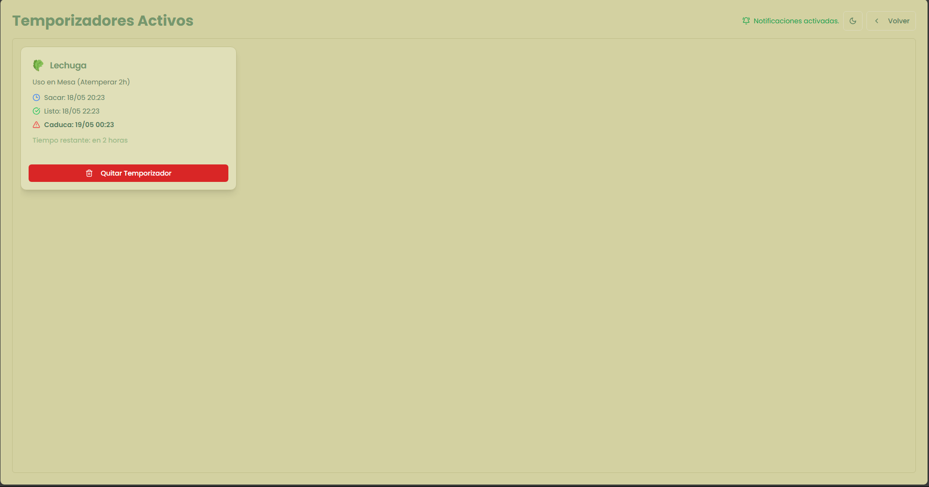 Temporizador de producto